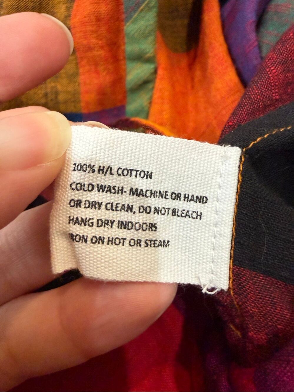 Rujuta Sheth Frida Pants- Multi Chex Bazaar boho lagenlook sz S - Picture 5 of 10